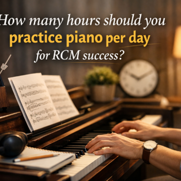 How many hours should you practice piano per day for RCM success?